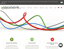 Tablet Screenshot of datafabrik.de